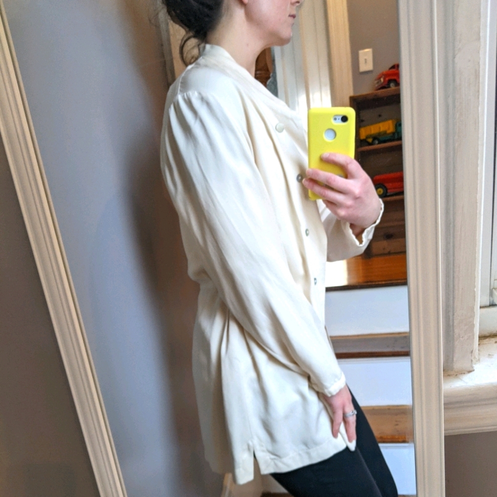 Vintage 100% Silk Coat